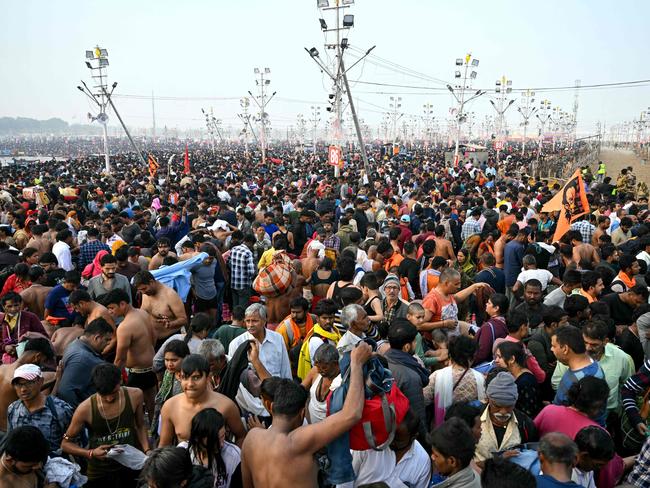 Organisers said a staggering 400 million people would visit the site before the festival’s final day on February 26. Picture: AFP