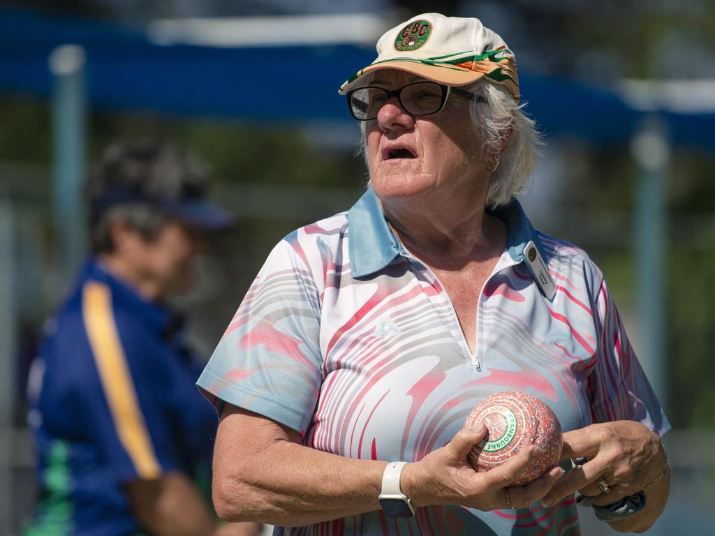 The ladies pairs lawn bowls will be played from 2pm at Broadbeach Bowls Club. Picture: Glenn Campbell