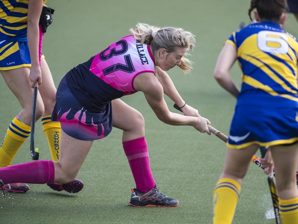 Jessica Wallace for Toowoomba 2 against Townsville in Hockey Queensland Championships at Clyde Park, Saturday, May 1, 2021. Picture: Kevin Farmer