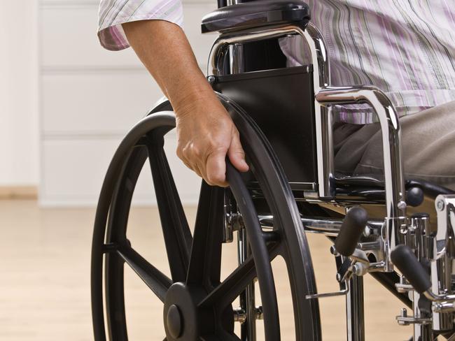 Senior woman sitting in wheelchair Picture: Supplied