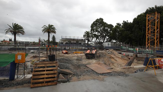 No subcontractors could be seen at the Cannes One site at Surfers Paradise. Picture Glenn Hampson