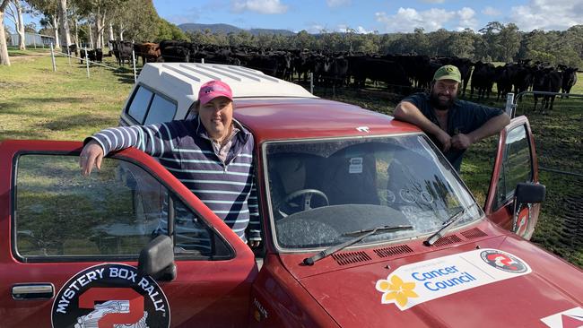 Wingan beef farmers Lisa Fleming and Matt Ross took on the Mystery Box Rally 2022 against incredible odds.