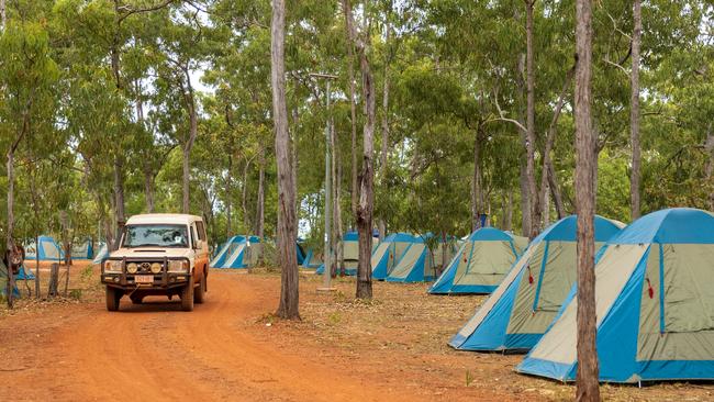 A general view of the campsite during the Garma Festival. Picture: Tamati Smith/ Getty Images