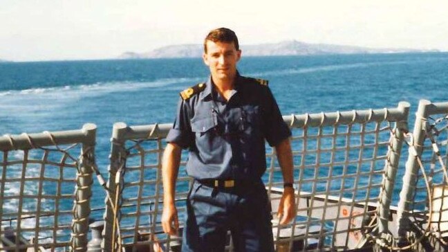 McGowan as a Navy lawyer, 1995.