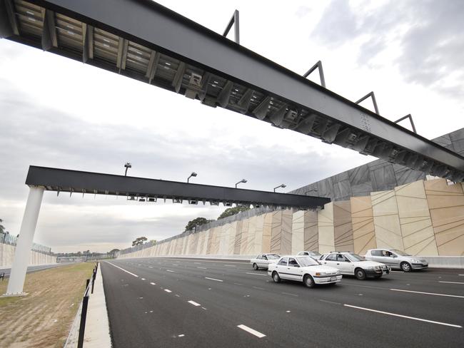 The nearly completed EastLink project connecting northeastern Melbourne to the south.