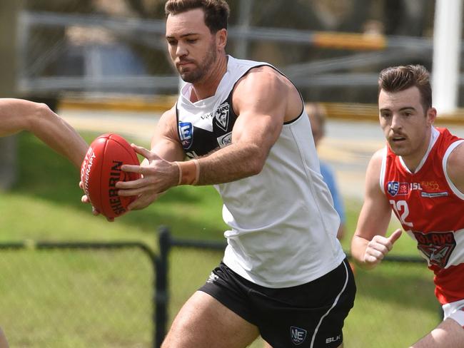 NEAFL practice game between Southport Sharks and Redland at Fankhauser Reserve..(Photo Steve Holland)