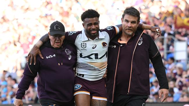 Ezra Mam’s season could be over after scans confirmed an ankle injury. Picture: Matt Roberts/Getty Images