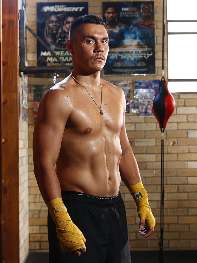 Tim Tszyu means business. Picture: Richard Dobson