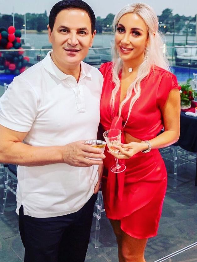 Jean Nassif, Parramatta property developer with his model/actor wife Nissy Nassif. Picture: Instagram