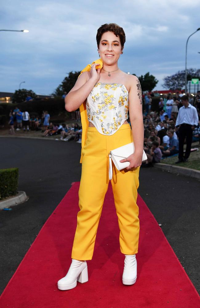 Charlotte Wyatt at Highfields State Secondary College. Picture: Patrick Woods.