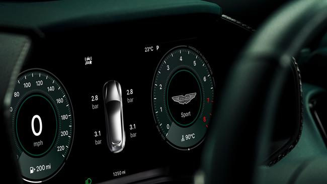 Aston Martin Apple CarPlay Ultra. Picture: Supplied