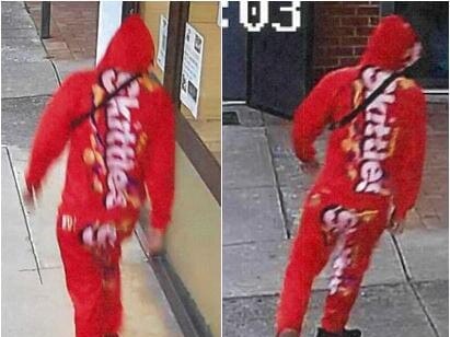 Police appealed for public assistance to help identify a distinctively dressed man after a window was broken at a Somerville laundrette.