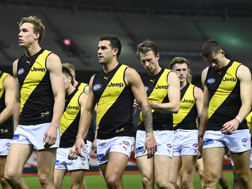 The Giants all but ended Richmond’s finals hopes on Friday night. (Photo by Quinn Rooney/Getty Images)