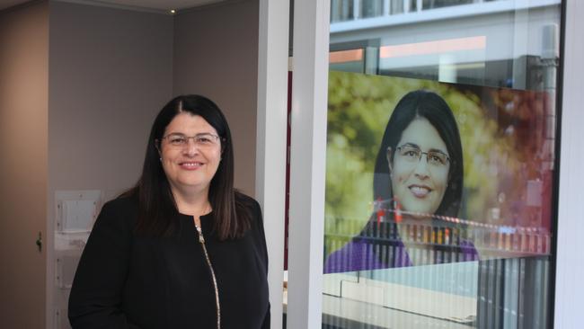 Minister for Education and Minister for Industrial Relations and Member for McConnel Grace Grace outside her new electorate office in Newstead. Photo: Kristy Muir