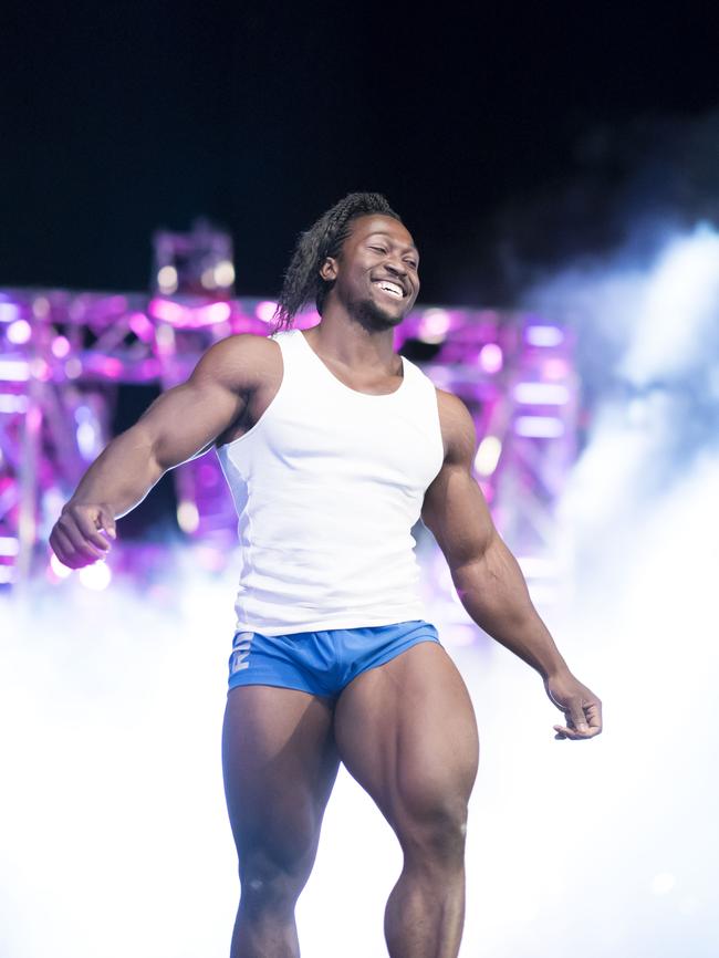 World champion bodybuilder Kwame Duah featured on Channel 9's Ninja Warrior.