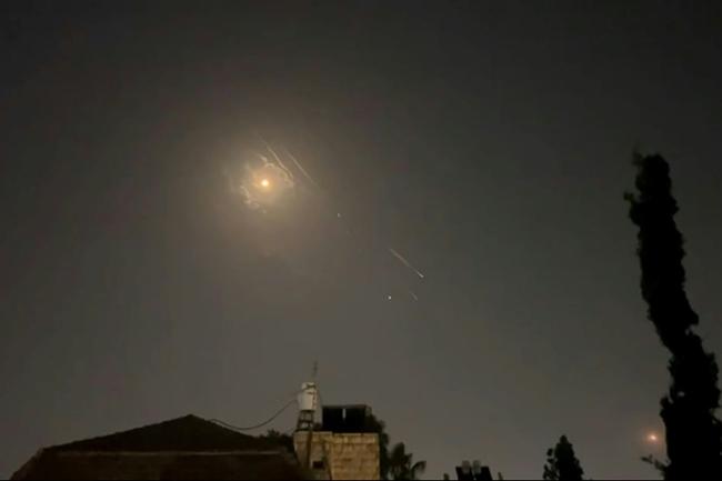 Explosions in Jerusalem's night sky as Iran launched its first-ever direct attack on Israeli territory