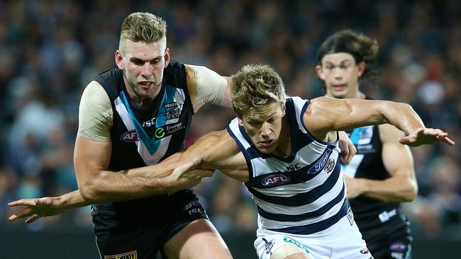 Jackson Trengove was always solid in defence. Picture: Sarah Reed