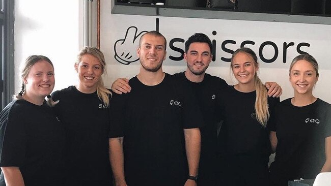 The team at Redlands' favourite coffee shop Scissors Paper Rock.