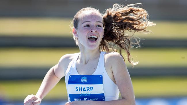 Girls 800m Primary Para 10-13 racer Layla Sharp from Emmaus Catholic. Picture: Julian Andrews