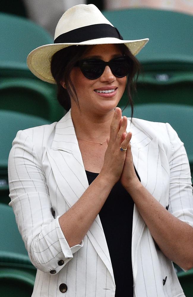 Meghan made a splash on centre court. Picture: AFP