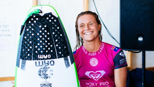 Keely Andrew finished second at the Roxy Pro on the Gold Coast.