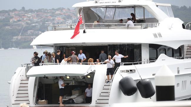 The Laundy’s Infinity Pacific Yacht, formerly owned by Crown Resorts. Picture: John Grainger