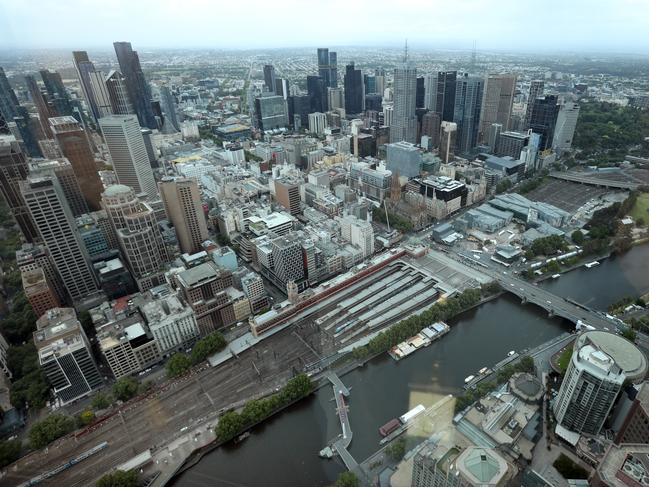 Milder temperatures are forecast for Melbourne from Friday. Picture: David Crosling