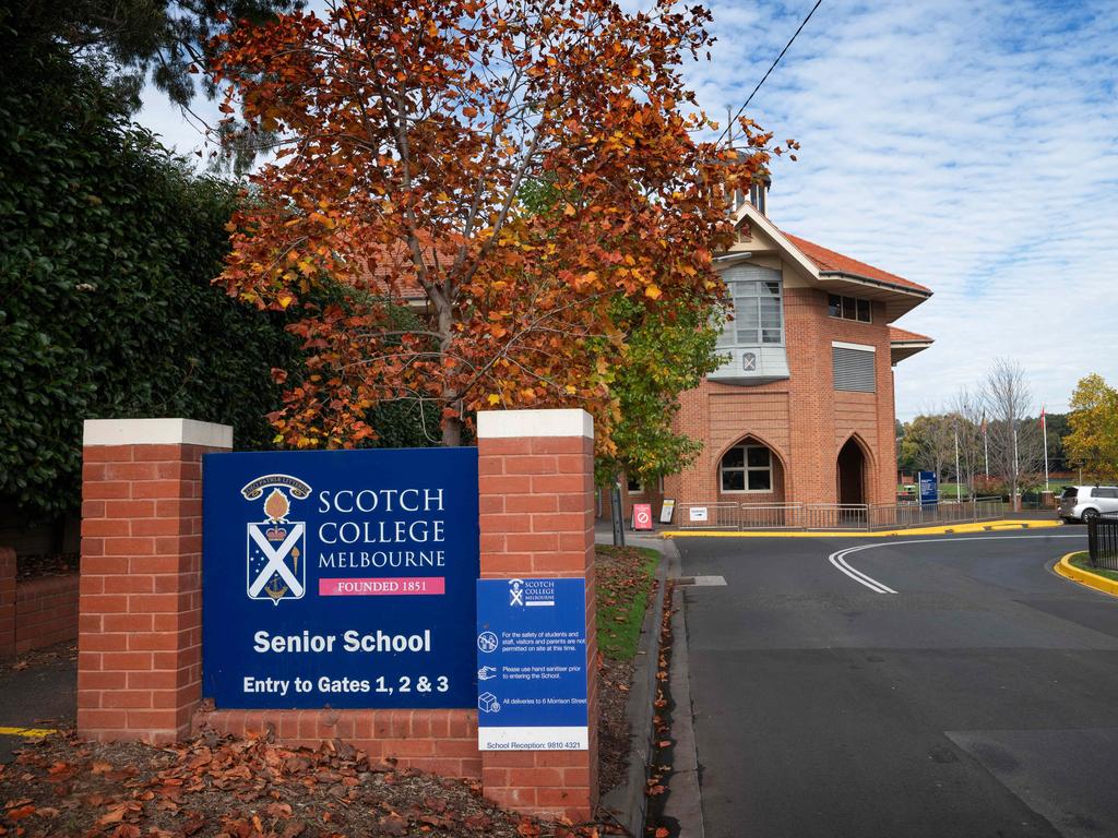 Scotch College’s applications for 2025 and 2026 have closed. Picture: Tony Gough