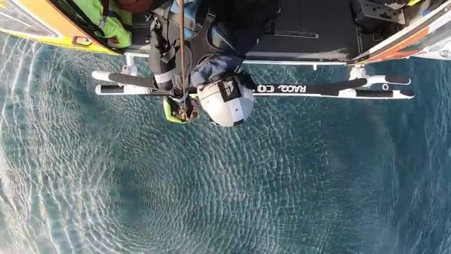 CQ Rescue rescues Mackay fisherman after boat sinks 18km from shore