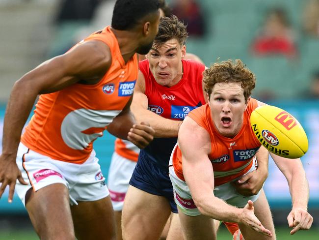 Green was enormous in his return with a game-high nine clearances. Picture: Quinn Rooney/Getty Images