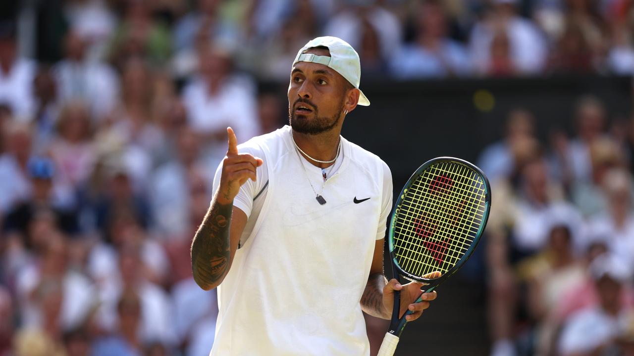 Kyrgios is can’t miss TV. (Photo by Clive Brunskill/Getty Images)