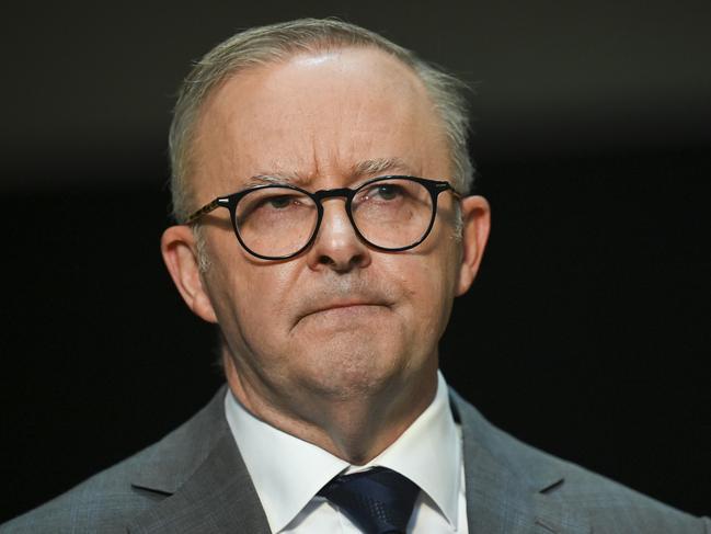 Corporate Australia is taking the word of Prime Minister Anthony Albanese, who insists little will change if the voice is approved. Picture: NCA NewsWire / Martin Ollman