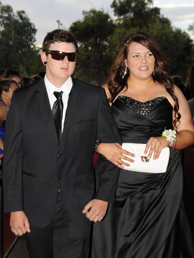 Darren Moar and Hannah Hurn at the 2013 St Philip’s College formal at the Alice Springs Convention Centre. Picture: PHIL WILLIAMS / NT NEWS