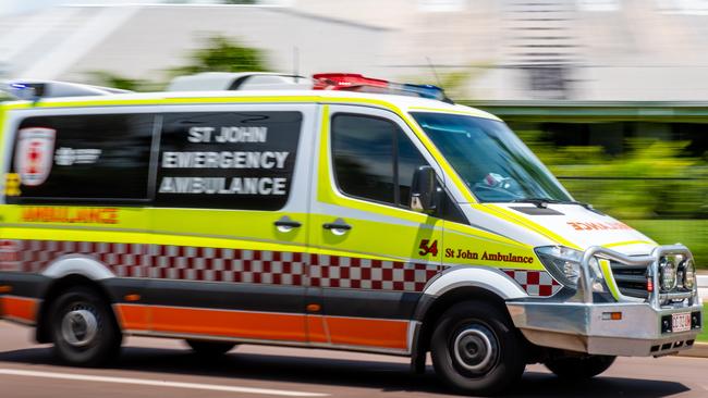 Generic photo of ambulance rushing to the scene.