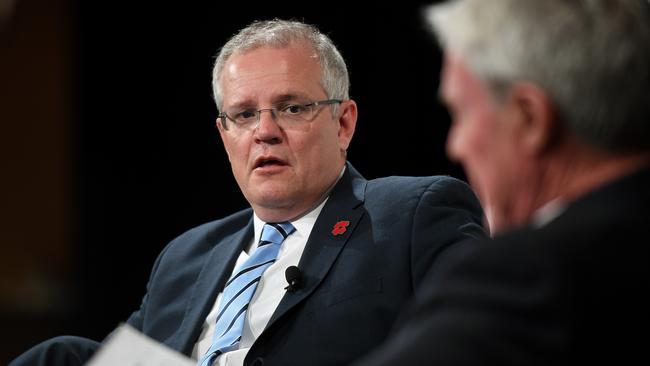 Prime Minister Scott Morrison says he’s been “on his knees” and “in tears” over the decisions he has made about asylum seekers. Picture: AAP