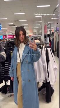 Kmart divides with new denim trench coat