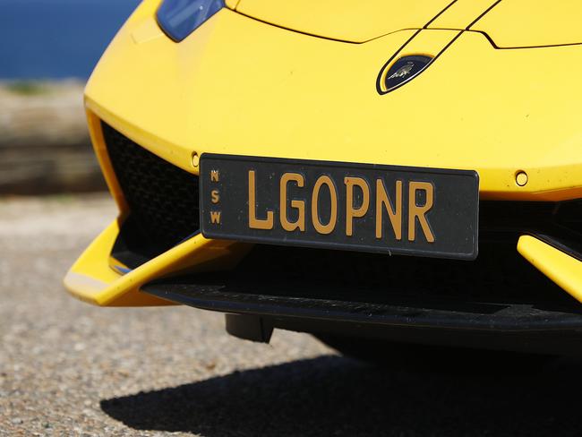 WEEKEND TELEGRAPH - 16/9/20Barrister Peter Lavac pictured at Palm Beach with his Lamborghini with rego plates "LGOPNR" . Picture: Sam Ruttyn