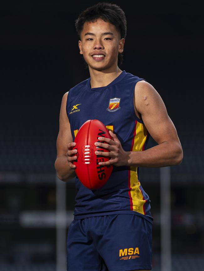 Jayden Nguyen of Maribyrnong College. Picture: Daniel Pockett/AFL Photos/via Getty Images