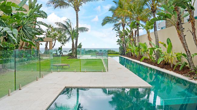 The pool at the Hedges Ave property.