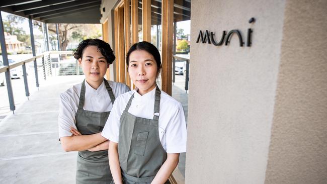 Muni owner/chef Mug Chen and Chia Wu at their wine bar in Willunga. Picture: Tom Huntley