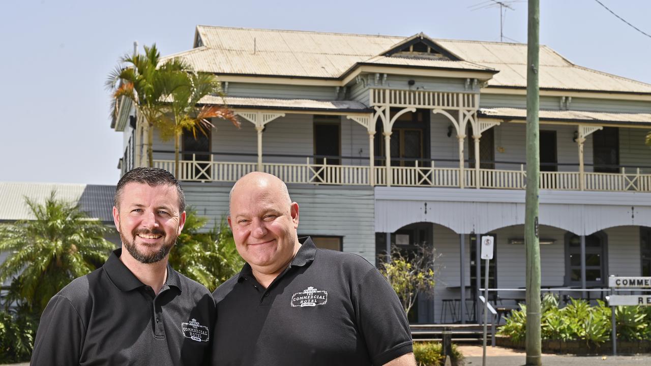 Gerry Murphy and Phil Cardwell of the Commercial Hotel at Redbank