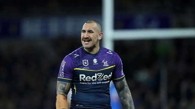 Nelson Asofa-Solomona returns for the Storm in a huge boost to their chances of flipping last year’s grand final result. Picture: NRL Photos