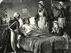 RendezView. Vintage engraving of Victorian nurses caring for a dying man suffering from Tuberculosis. (Pic: iStock)