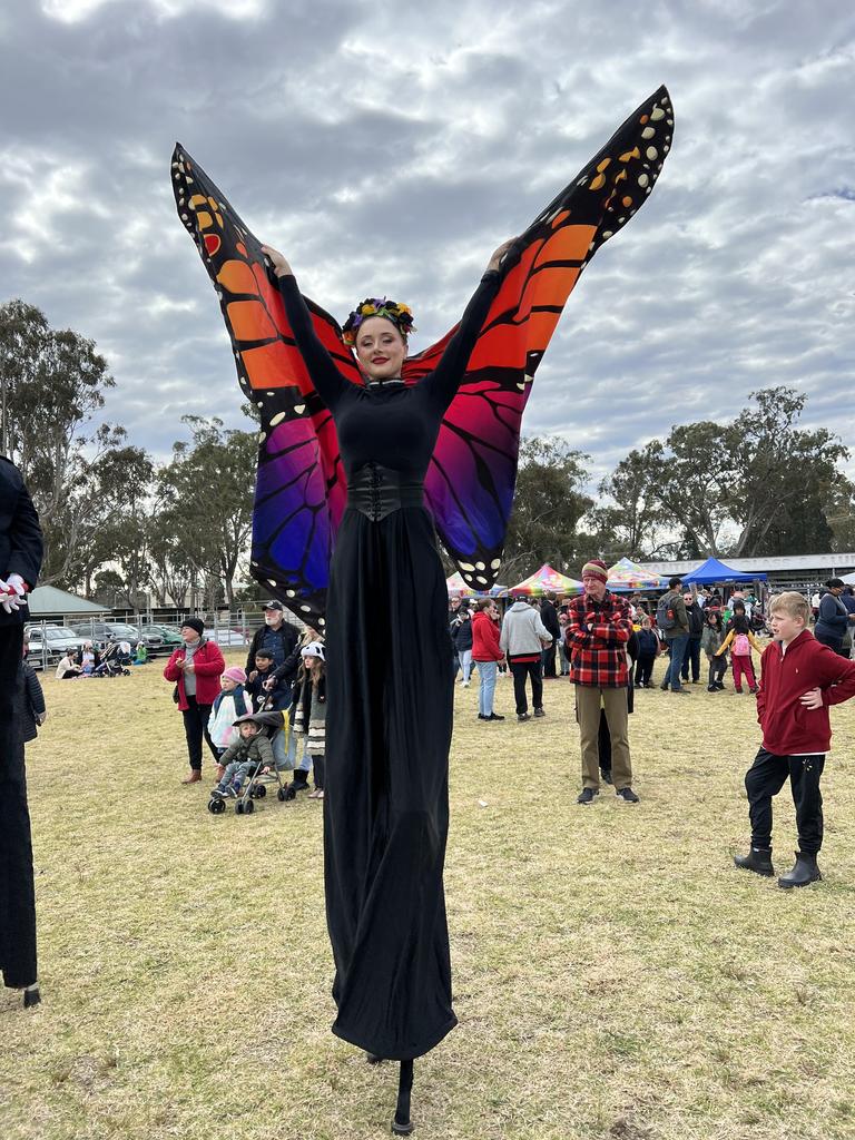 Madam Butterfly at Snowflakes in Stanthorpe festival on Saturday, July 1 2023. Photo: Jessica Klein