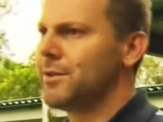 Channel 9 interview of Gerard Baden Clay outside his house.