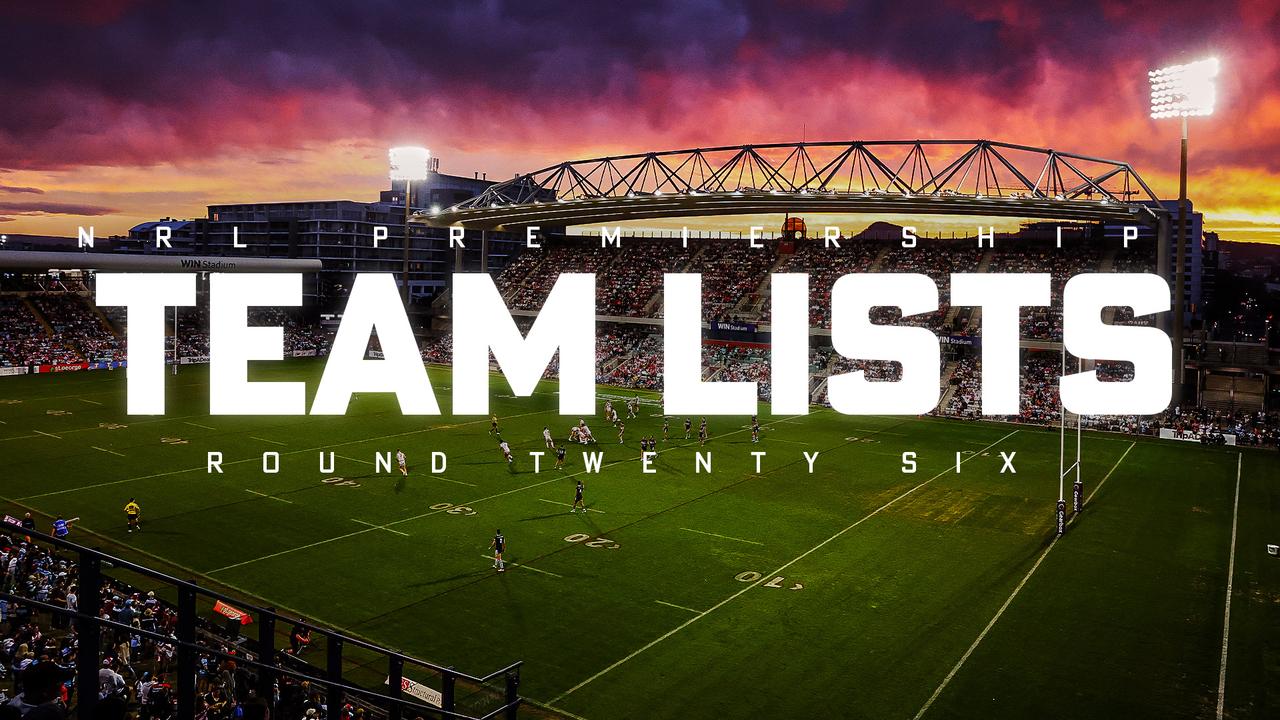 Round 26 Team Lists release.