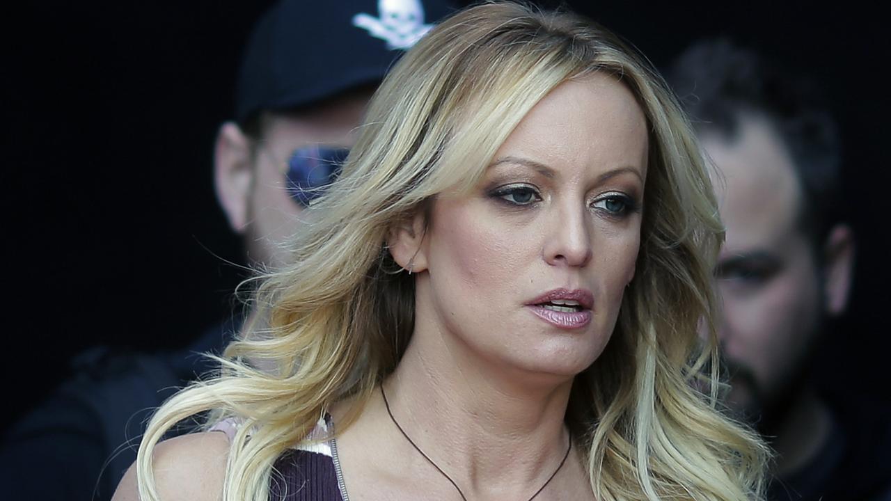 Adult film star Stormy Daniels sought to tear up a hush-money settlement about her alleged affair with Donald Trump, but the case was ultimately thrown out. Picture: AP / Markus Schreiber.