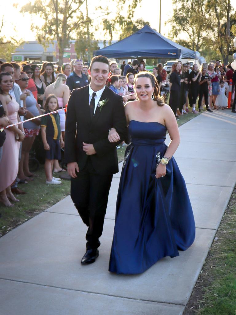 Emily McKewen and Partner Dylan Ready. Oakey State High School formal. Photo Sean Federoff