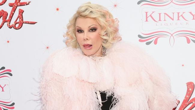 NEW YORK, NY - APRIL 04: Joan Rivers attends the Media Opening for Kinky Boots on Broadway, 'KinkyBway', at the Al Hirschfeld Theatre on April 4, 2013 in New York City. (Photo by Bennett Raglin/Getty Images for Kinky Liqueur) ANNETTEPIX