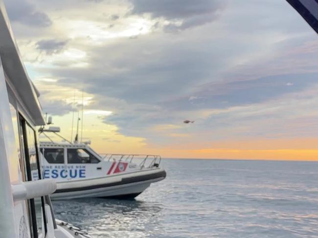 Marine Rescue NSW found the missing spear fisherman on Sunday. Picture: Marine Rescue NSW